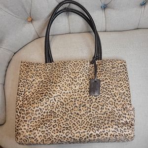 Neiman Marcus Leopard Print Tote